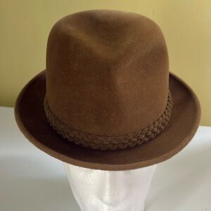 Churchill Ltd. Nieman Marcus Vintage Tan Fur Felt Hat
